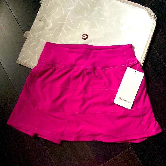LULULEMON PACE RIVAL MR SKIRT *LONG RIPENED RASPBERRY (RIPR) SZ 2 NWT - Picture 4 of 11